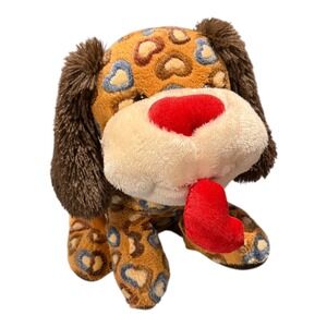 Dan Dee Collector's Choice Puppy Dog Plush Heart Tongue Lovey Valentine